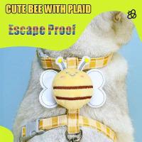 Set De Correa Y Arnes Para Gatos Ajustable Diseño De Abeja Ligero Y Suave Para Mascotas Seguro Para Perros Y Gatos Pequeños Y Grandes - details 3