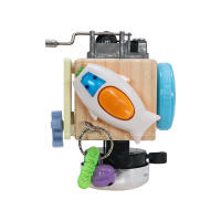 Cubo De Ocupación Para Bebés Madera Juguete Educativo Montessori Capacitación De Habilidades De Agarre Manual-Mental Caja De Música Aprendizaje Sensorial - details 1