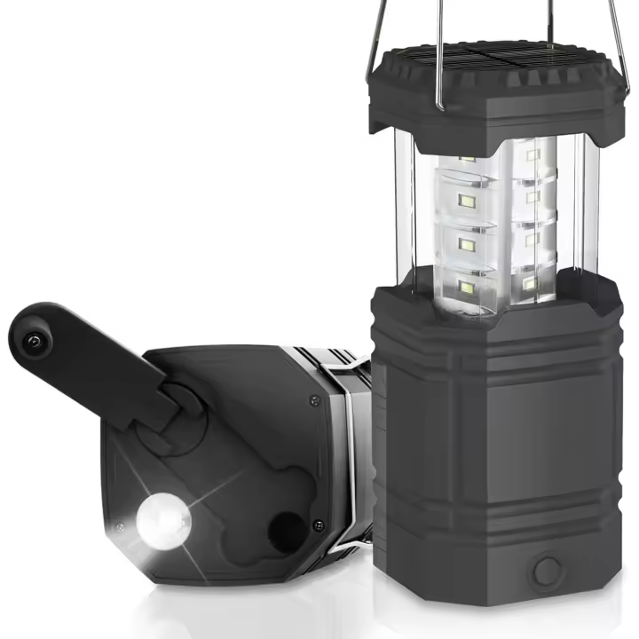 Luz de camping recargable, linterna de iluminación para exteriores, luz de camping impermeable IPX4 para acampar, hacer senderismo, rescate, pesca y cuevas - 1