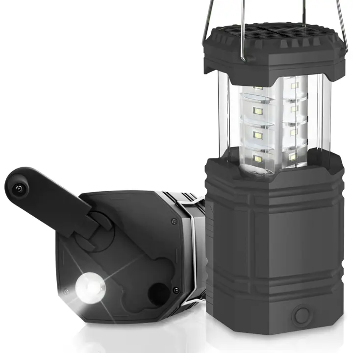 Luz de camping recargable, linterna de iluminación para exteriores, luz de camping impermeable IPX4 para acampar, hacer senderismo, rescate, pesca y cuevas - 1