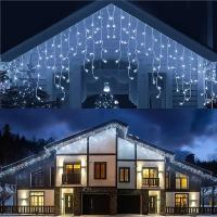 Luces De Hielo LED Para Jardín Y Fiestas Decoración De Navidad Guirnalda De Luces De Encaje 5M 0.4-0.6m 110V 220V Para Bodas Y Cumpleaños - details 9