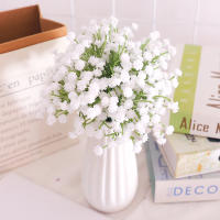 Flores Artificiales De BabyBreath Blancas Plantas Falsas Gypsophila Para Arreglo De Boda Decoración De Habitaciones Y Casas - details 0