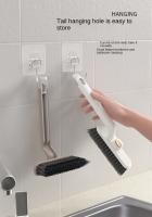 360-Degree Rotating Crevice Cleaning Brush with Tweezers - Ideal for Bathroom Tiles & Kitchen Countertops, Hard Bristles for Easy Wall & Floor Cleaning - details 1