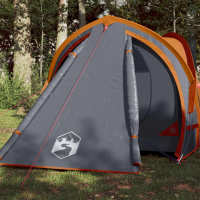 vidaXL Tienda de Campaña Iglú 2 Personas Tela Opaca Impermeable Toldo Color Blanco opaco,  Azul,  Gris y naranja y mas - details 2