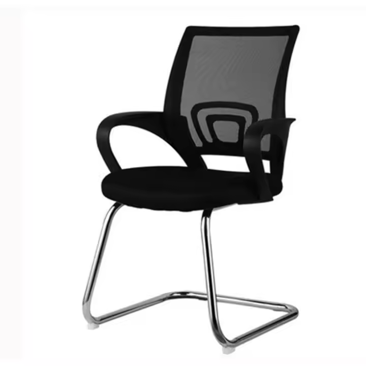Silla de Oficina con Soporte Lumbar  Escritorio Sillon sin Ruedas Despacho casa salon habitacion ergonómica Gaming, escritorio,  arqueado - 1