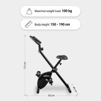 Gorilla Sports Bicicleta Indoor estática Spinning ergométrica X-Frame - details 0