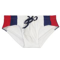 Bragas De Natación Para Hombre Moda Verano 2023 Estilo Low Waist Splicing Bikini Deportivo Para Playa Y Surf Material Poliéster Y Spandex - details 14