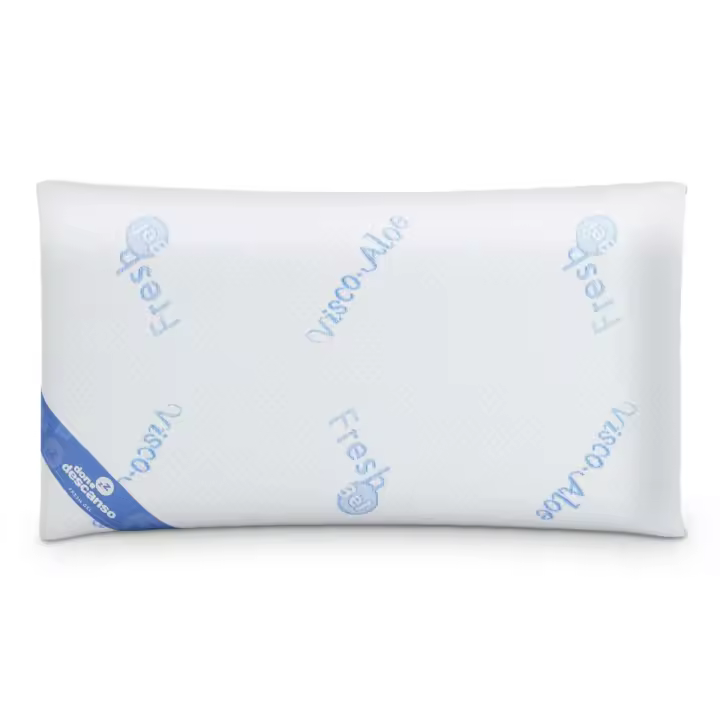 Nalui Almohada Copos Viscoelástica Gel Fresh Blanco (70x38 cm), Firmeza Media - 1