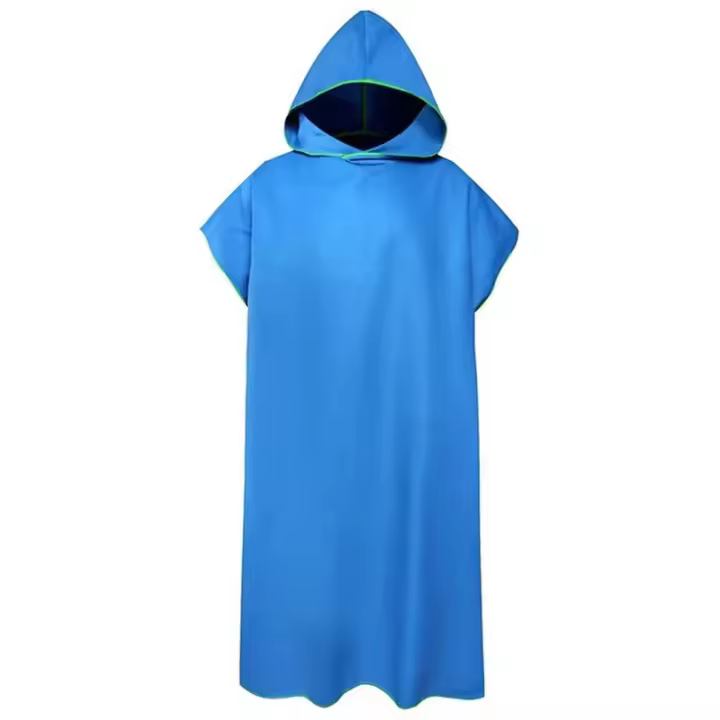 Poncho De Playa Para Adultos Toalla De Baño Microfibra Toalla De Natación Secado Rápido Funda De Sillín De Bicicleta - 1