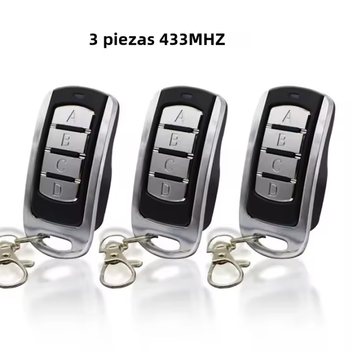 3pcs Control Remoto De Puerta De Garaje Electrónico 433mhz Transmisor Manual De Mandos De Cerradura Puerta Deslizante Wireless - 1