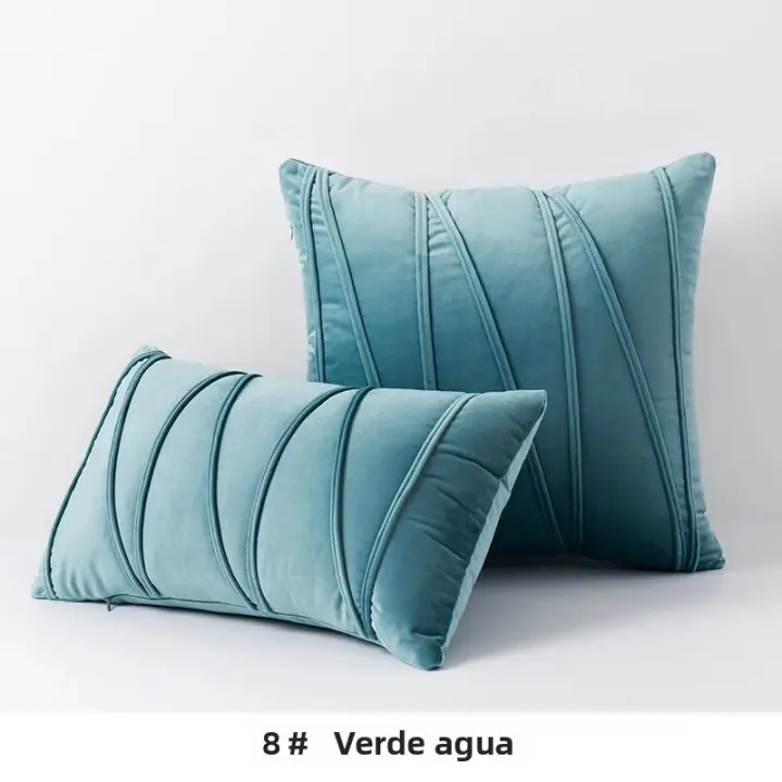  Fundas De Cojines De Terciopelo Modernas Suaves Y Sólidas En Colores Amarillo Y Crema Para Sofá Dormitorio Coche Estilosos De 30x50cm 45x45cm 50x50cm - 1