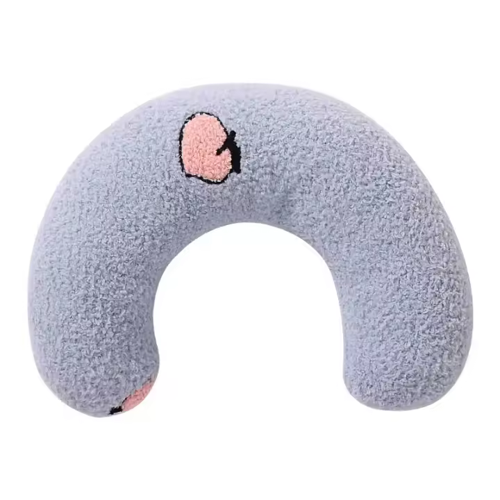 Almohada Invierno Para Perros Y Gatos Protector De Cuello Soporte Cabeza U-Shaped Para Dormir Profundo Almohada Para Pupusas Y Gatitos Material De Peluche - 1