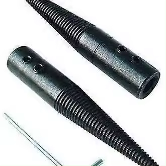 of 2 tapered threaded adapters for bench grinder, grinder, polishing with left and right, with a wre - 1