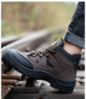 Zapatos De Seguridad Para Hombre Botines Tácticos Antideslizantes Con Punta De Acero Y Protección Anti-Pinchazos Zapatillas De Trabajo Ligeros Para Adultos - details 1