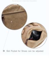 Mochila Grande Para Hombre De Algodón Impermeable Con Gran Capacidad De Viaje Mochila De Escalada Montañera Con Manijas Suaves Y Múltiples Bolsillos - details 8