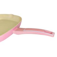 Royal swiss Batería de Cocina Rosa de 10 Piezas en Aluminio Forjado – Antiadherente, Apta para Inducción - cacerola de 20/24/28cm con tapa - sartén grill 28 cm - sartén 24 cm - 1 Cazo 18cm - details 3