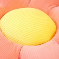 Cojín De Silla En Forma De Girasol Y Margarita Almohada De Peluche Para Oficina Regalo De Navidad Y Halloween Tapete De Flor - details 5
