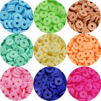 Lote De 350 Piezas De Abalorios De Arcilla Polimérica Planos Y Redondos De 6mm Para Fabricación De Joyas DIY Pulseras Collares Y Aretes - details 2