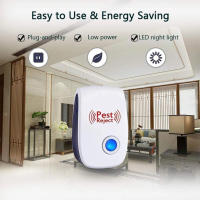 6Pcs Repelente Ultrasonido De Pestes Y Insectos Con Rango Largo Multi Función Para Hogar Oficina Hotel Repelente De Insectos Y Ratones - details 1