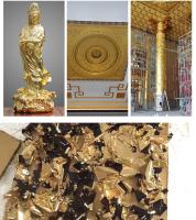 100Pcs Hojas De Hiedra Dorado Y Plateado De 9cm Para Artesanía DIY Epoxy Resina Arte De Uñas Joyería Individualmente Empaquetadas - details 5