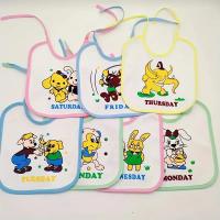 7pcs Bibs Para Bebé Impermeables De Algodón Con Dibujos Infantiles Toallas De Saliva Para Niños Y Niñas Recién Nacidos Hasta 36 Meses - details 2