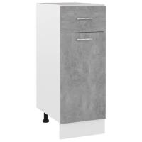 vidaXL Armario inferior cajón cocina “Lyon” madera de ingeniería en color Blanco/Roble artisan/Gris sonoma y más | almacenamiento funcional diseño moderno para baño dormitorio sala - details 3