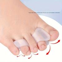 2pcs Corrector De Ballena Hallux Valgus Protección De Dedos Gel De Silicona Separador De Dedos Ajustador De Bunion Pedicura Cuidado Del Pie - details 3