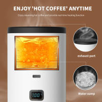 Cafetera espresso portátil, cafetera eléctrica, inalámbrica, autocalentable, máquina de café expreso de viaje, 60 ml, para café molido, cápsula Nespresso, camping, coche, caravana, senderismo, oficina Nota: Por favor, no utilice la cafetera para calentar, - details 2