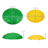 ZONEKIZ Piedras de Equilibrio para Niños de 3-8 Años Conjunto de Equilibrio Apilables con Base Antideslizante para Entrenamiento de Equilibrio y Promover la Coordinación Multicolor - details 0