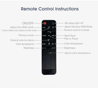 Luz De Techo Inteligente RGB Con Altavoz 30W 36W Reproducción De Música Bluetooth WIFI TUYA APP Decoración Para Hogar Dormitorio Sala De Estar - details 4