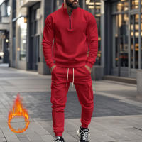 Conjunto Deportivo Casual Para Hombres Verano Otoño Invierno Con Cierre De Cremallera Y Veludo Tejido De Poliéster Talla S a XXXL - details 69