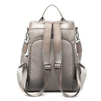 Spot Goods Women's Shoulder Backpack / Oxford Backpack in Solid Color and Large Anti-Theft Capacity - details 2