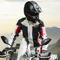 Chaqueta De Motocicleta Para Hombre Impermeable Con Pantalones De Motocross Equipamiento Protector De Moto Material Polyester Y Nylon - details 0