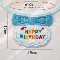 1pc Bandana Para Mascotas Gatos Y Perros Con Bordado De Cumpleaños Colorido Accesorios De Ropa Para Fiesta Supplies TMZ - details 9