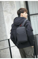 Mochila De Lona Mini Para Hombre Negro Moda Escuela Japonesa Pequeña Impermeable Con Manija Y Bolsillos Interior Capacidad Baja - details 6