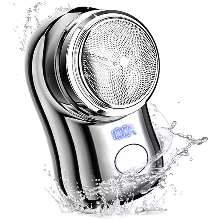 Maquinilla de Afeitar Eléctrica para Hombres, Afeitadora Eléctrica Portátil, Pocket Electric Shave, Pantalla LED Mini Práctica Afeitadora Eléctrica Recargable para el Hogar Oficina Coche - 1