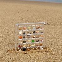 Caja De Exhibición De Conchas Magnéticas Acrílicas Con 36 Cuentas Caja De Almacenamiento Para Joyería Y Uñas Organizador De Contenedor Transparente Moderno - details 6