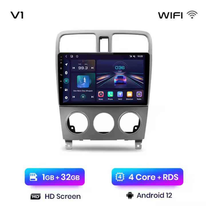 Junsun Android 13 Radio Coche para Subaru Forester SG 2002 - 2008 Inalámbrico CarPlay Android Auto AI Voice 2 din Pantalla Coche Android Auto Multimedia Navegación GPS Auto radio - 1