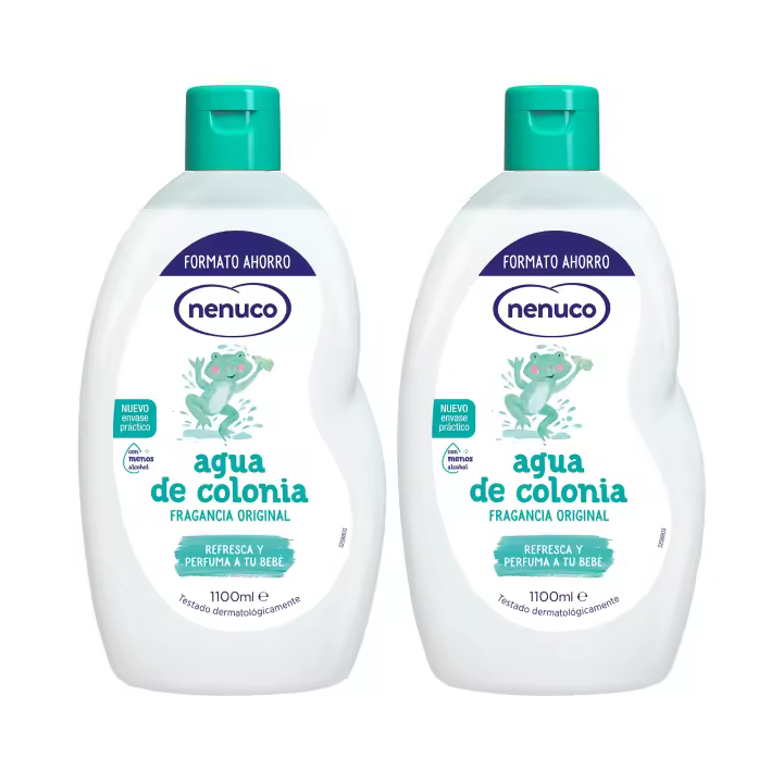 Nenuco Agua de Colonia, Fragancia Original, con Menos Alcohol, Formato Ahorro, Pack 2x 1100 ml - 1
