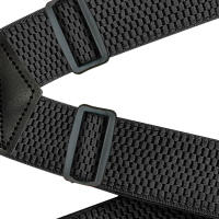Almohadillas De Trabajo Pesado Para Hombres 3.8cm Anchos Con Espalda X Y 4 Abrazaderas De Plástico Ajustables Bragas De Pantalones Elásticas - Negro - details 1