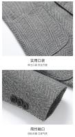 Chaleco De Negocios Para Hombre Estilo Coreano Británico Moda Casual Slim Solid Color Para Bodas Y Trabajo Cierre Único - details 21