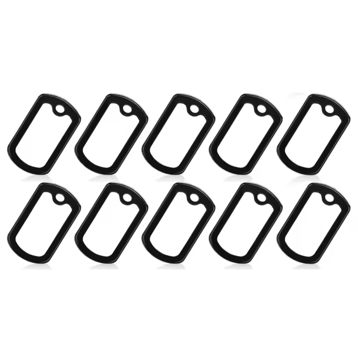 Silenciadores De Etiquetas Para Perros De Silicona 10-20Pcs Casco De Goma Para Collares De Mascotas Reducción De Ruido Y Protección De La Etiqueta Militar - 1