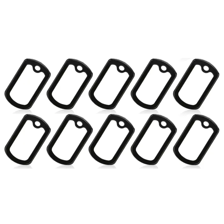 Silenciadores De Etiquetas Para Perros De Silicona 10-20Pcs Casco De Goma Para Collares De Mascotas Reducción De Ruido Y Protección De La Etiqueta Militar - 1