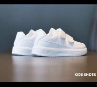 Zapatillas De Tenis Blancas Para Niños Y Niñas Moda Versátil Deportivas Cauzales Antideslizantes Con Hebilla Para Escuela Y Juegos - details 7