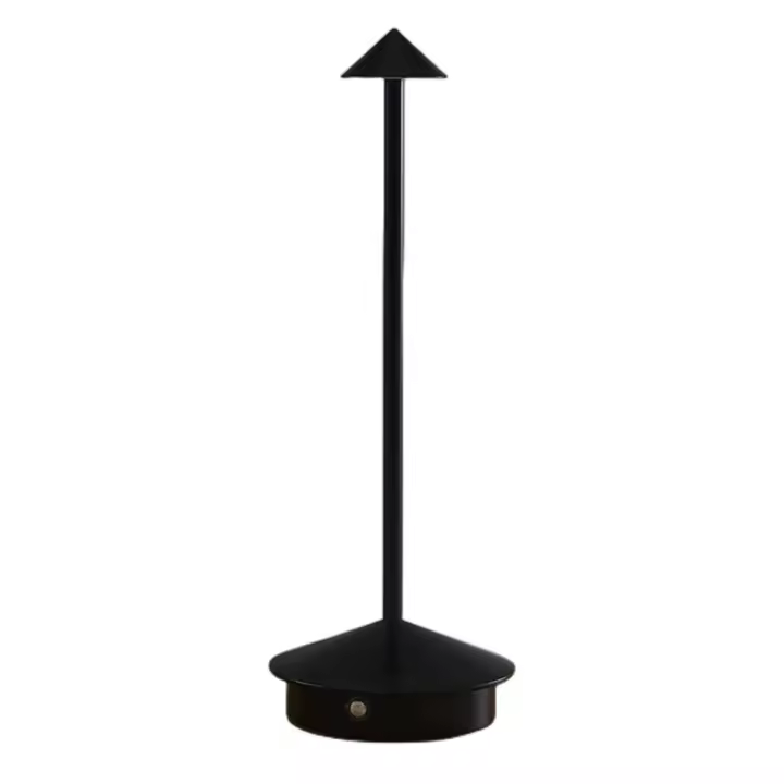 Lámpara De Mesa Recargable LED Sin Cable Nórdica De Lujo Para Dormitorio Restaurante Luz Nocturna Romántica Con Toque - 1