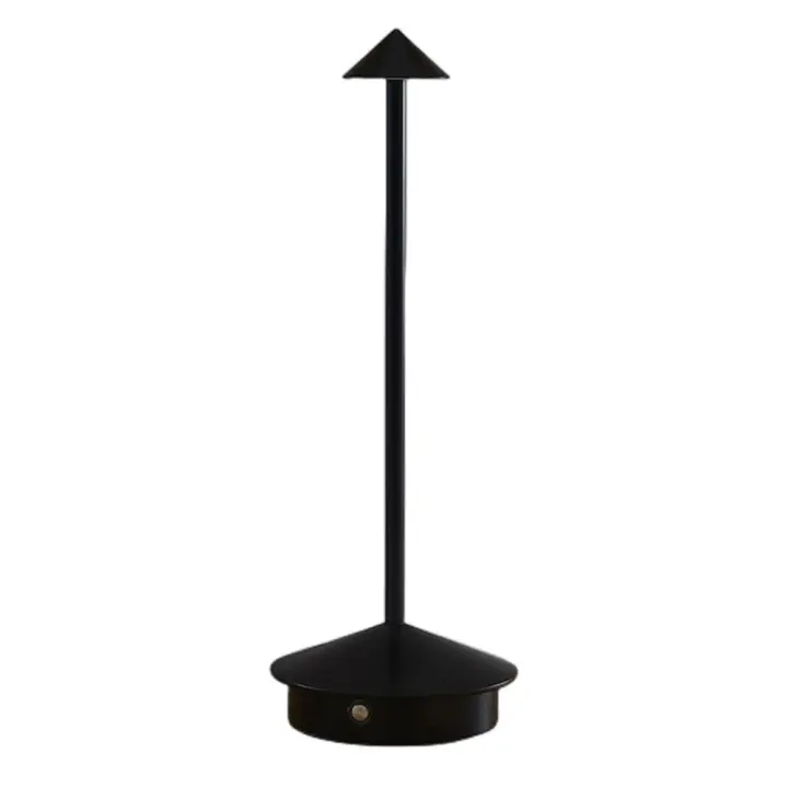 Lámpara De Mesa Recargable LED Sin Cable Nórdica De Lujo Para Dormitorio Restaurante Luz Nocturna Romántica Con Toque - 1