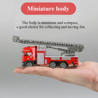 Camión De Bomberos De Aleación 1/64 Vehículo De Rescate Simulación Con Escalera De Incendio Modelo De Ingeniería Para Niños Regalo De Navidad - details 3