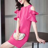 Vestido De Moda Para Mujer 2025 Cintura Alta A-Line Corto Manga Regular Color Sólido Estilo Dulce Mini Vestido Para Damas - details 11