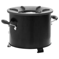 vidaXL Cocina de leña para camping metal negro 36x26x22,5 cm - details 4