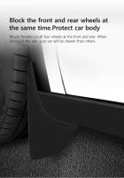 VASTZ Guardabarros De Tierra Para Tesla Model Y Model 3 Highland Sin Necesidad De Perforación TPE Para 2024 2023 2022 2021 - details 5